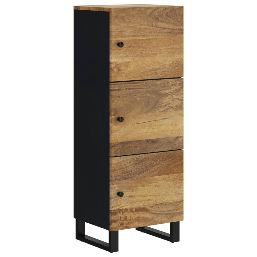 vidaXL Szafka z 3 drzwiczek, 40x33x110 cm, lite drewno mango i żelazo