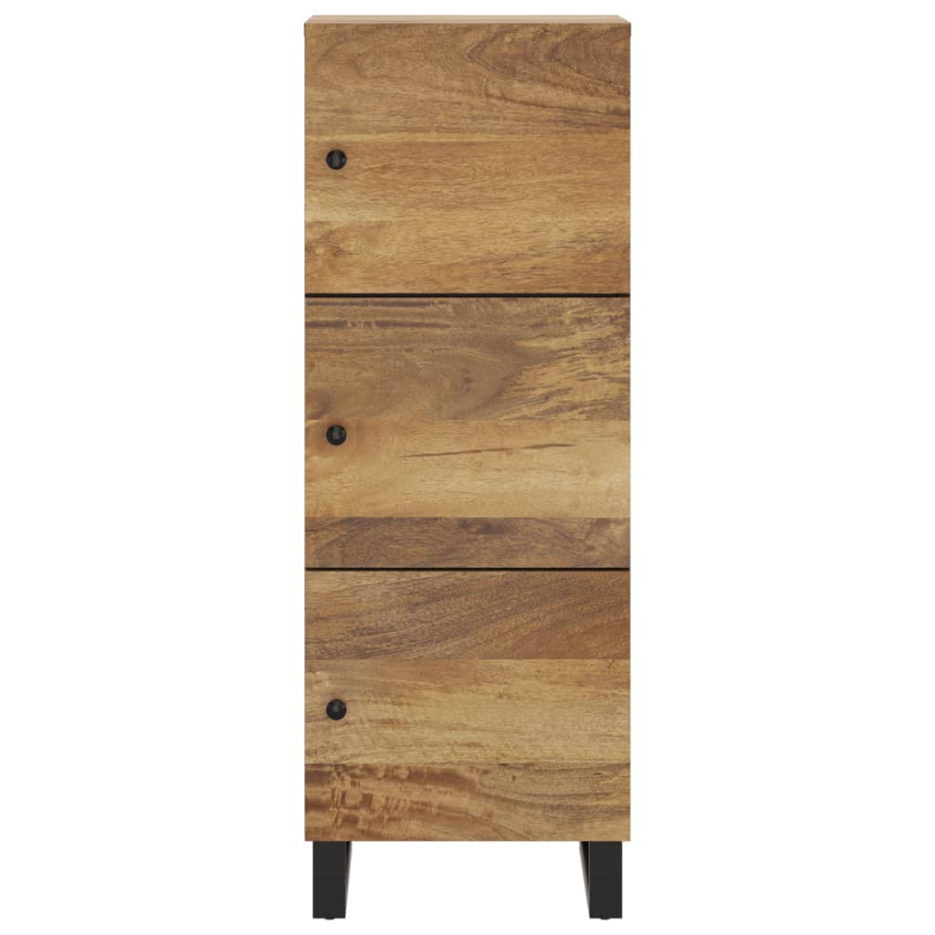 vidaXL Szafka z 3 drzwiczek, 40x33x110 cm, lite drewno mango i żelazo