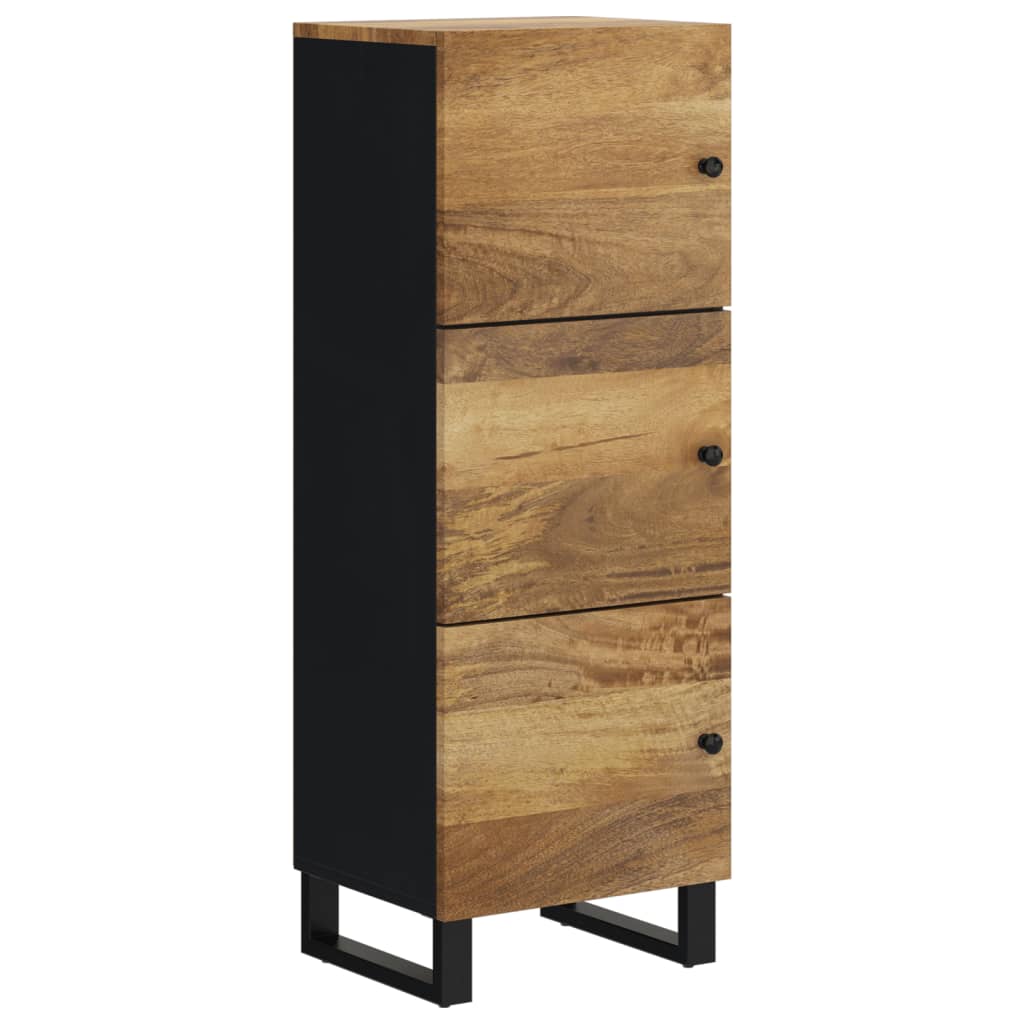 vidaXL Szafka z 3 drzwiczek, 40x33x110 cm, lite drewno mango i żelazo