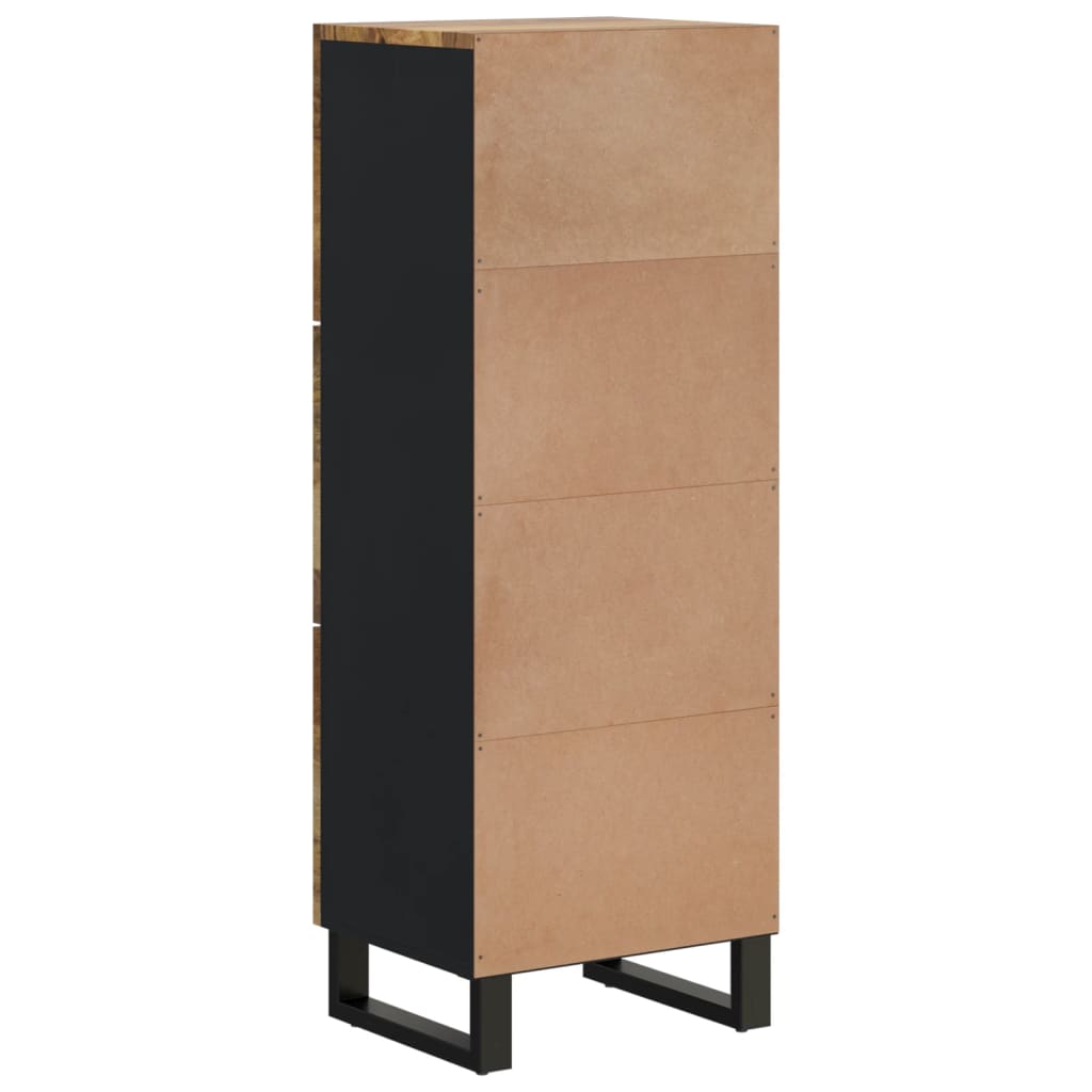 vidaXL Szafka z 3 drzwiczek, 40x33x110 cm, lite drewno mango i żelazo