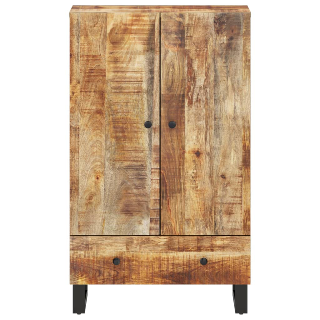 vidaXL Szafka z szufladą, 60x33x100 cm, lite drewno mango i żelazo