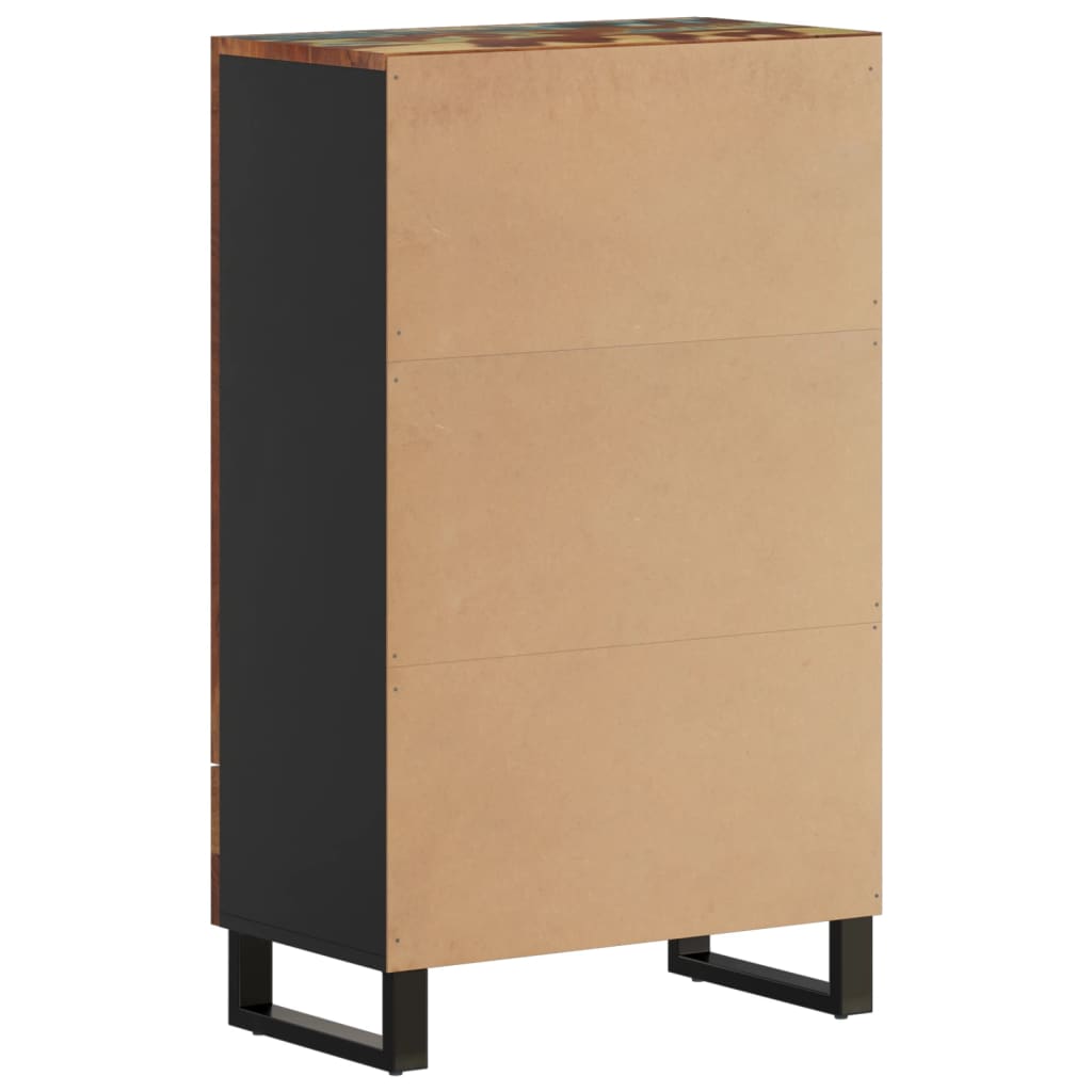 vidaXL Szafka z szufladą, 60x33x100 cm, lite drewno odzyskane i żelazo