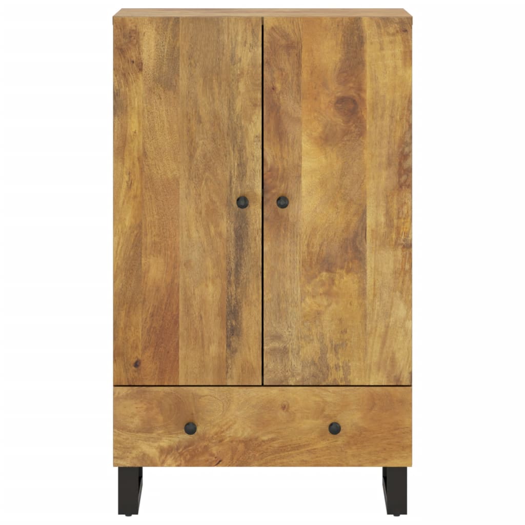 vidaXL Szafka z szufladą, 60x33x100 cm, lite drewno mango i żelazo