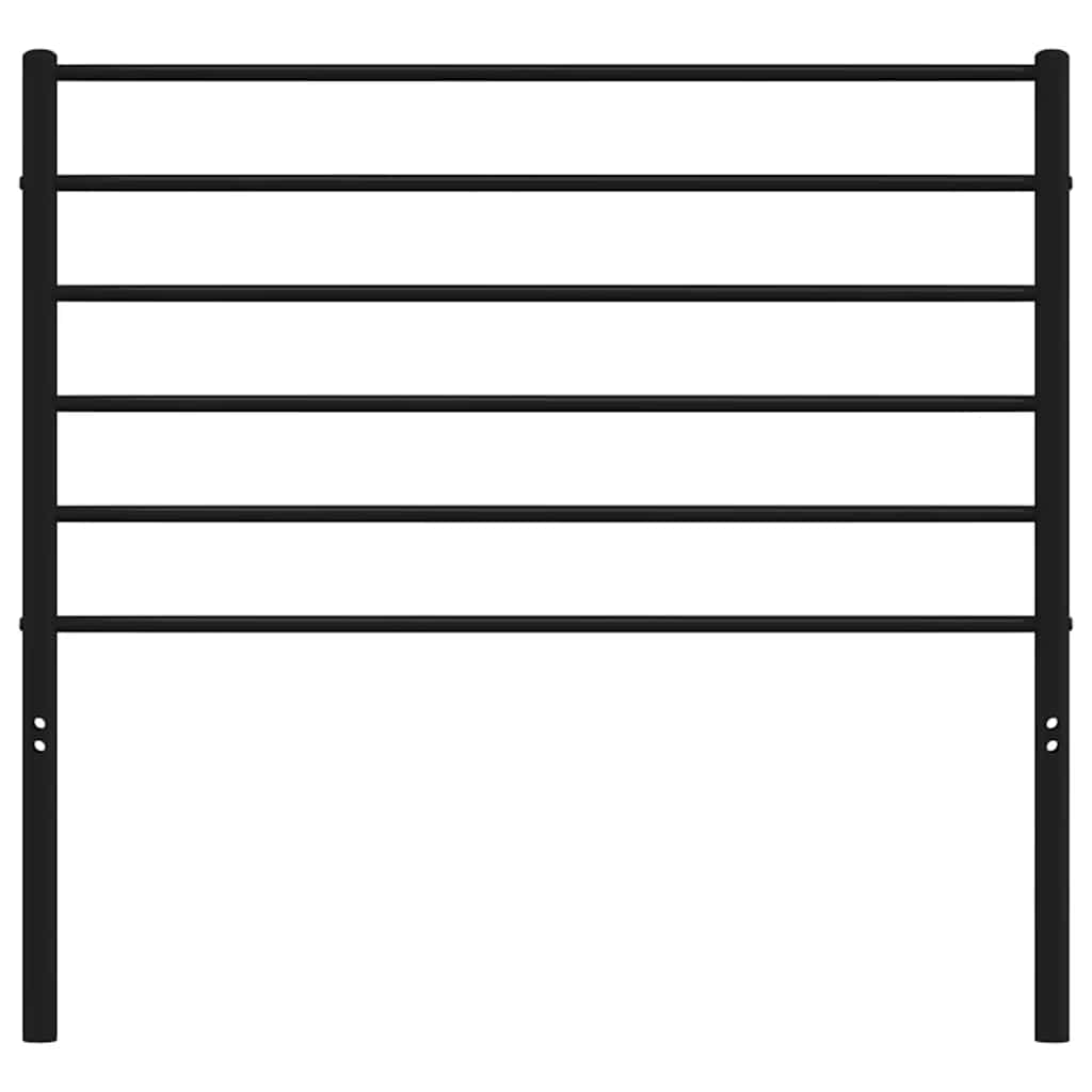 vidaXL Metalowe wymienne wezgłowie, czarne, 100 cm