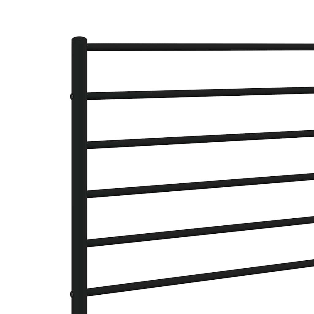 vidaXL Metalowe wymienne wezgłowie, czarne, 100 cm