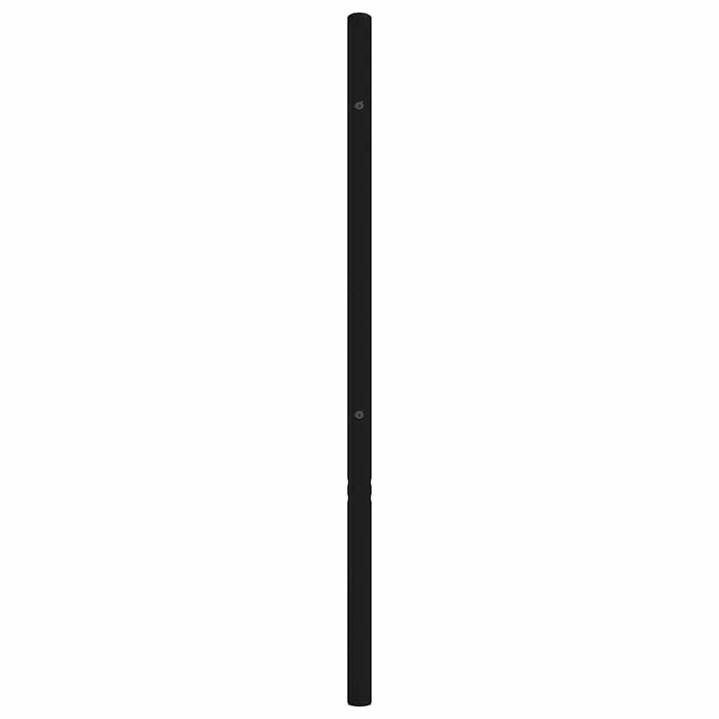 vidaXL Metalowe wymienne wezgłowie, czarne, 107 cm