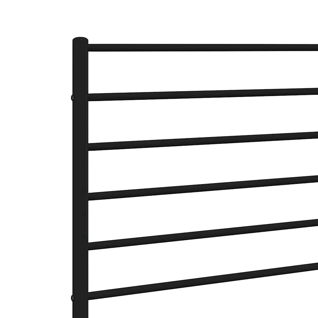 vidaXL Metalowe wymienne wezgłowie, czarne, 107 cm