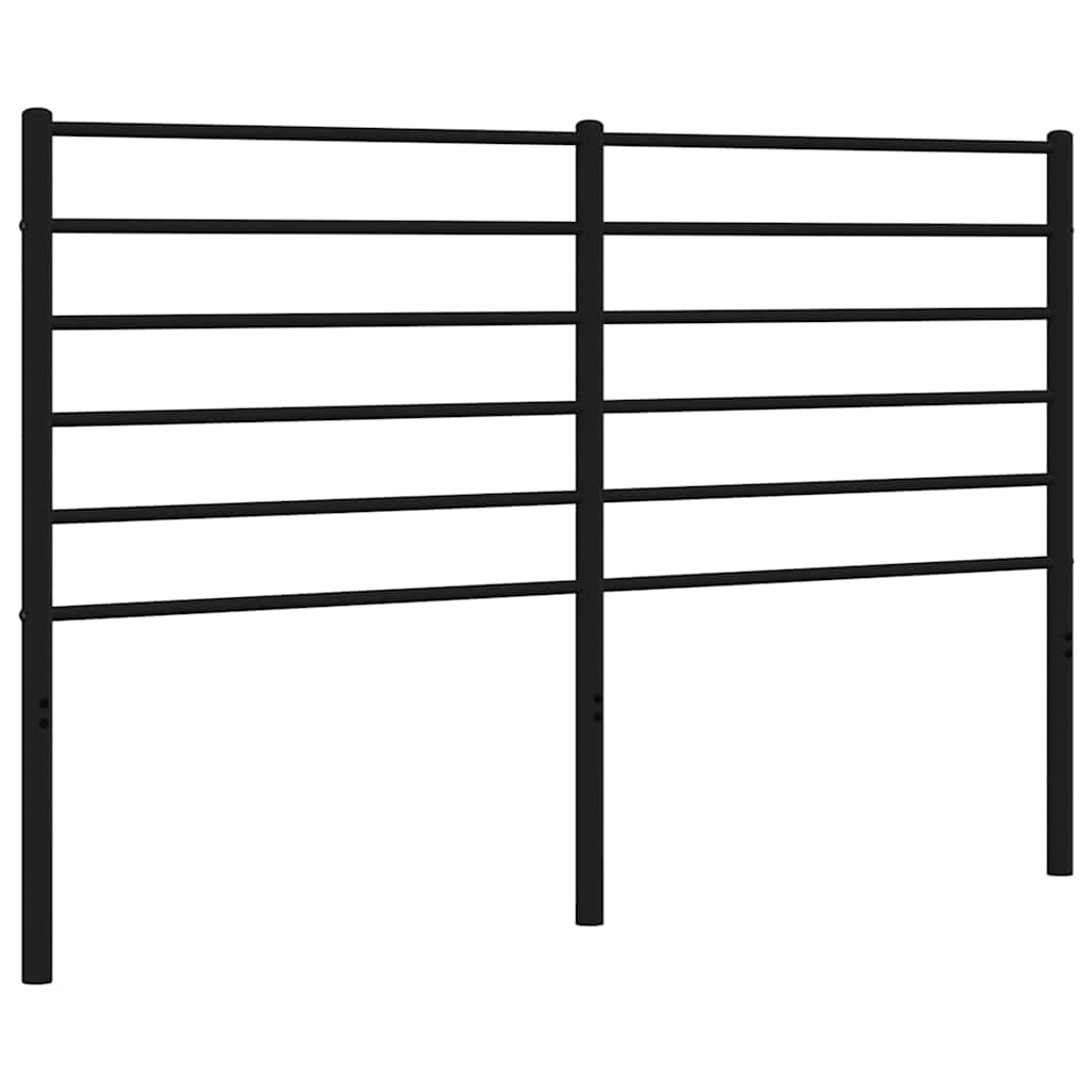 vidaXL Metalowe wymienne wezgłowie, czarne, 120 cm