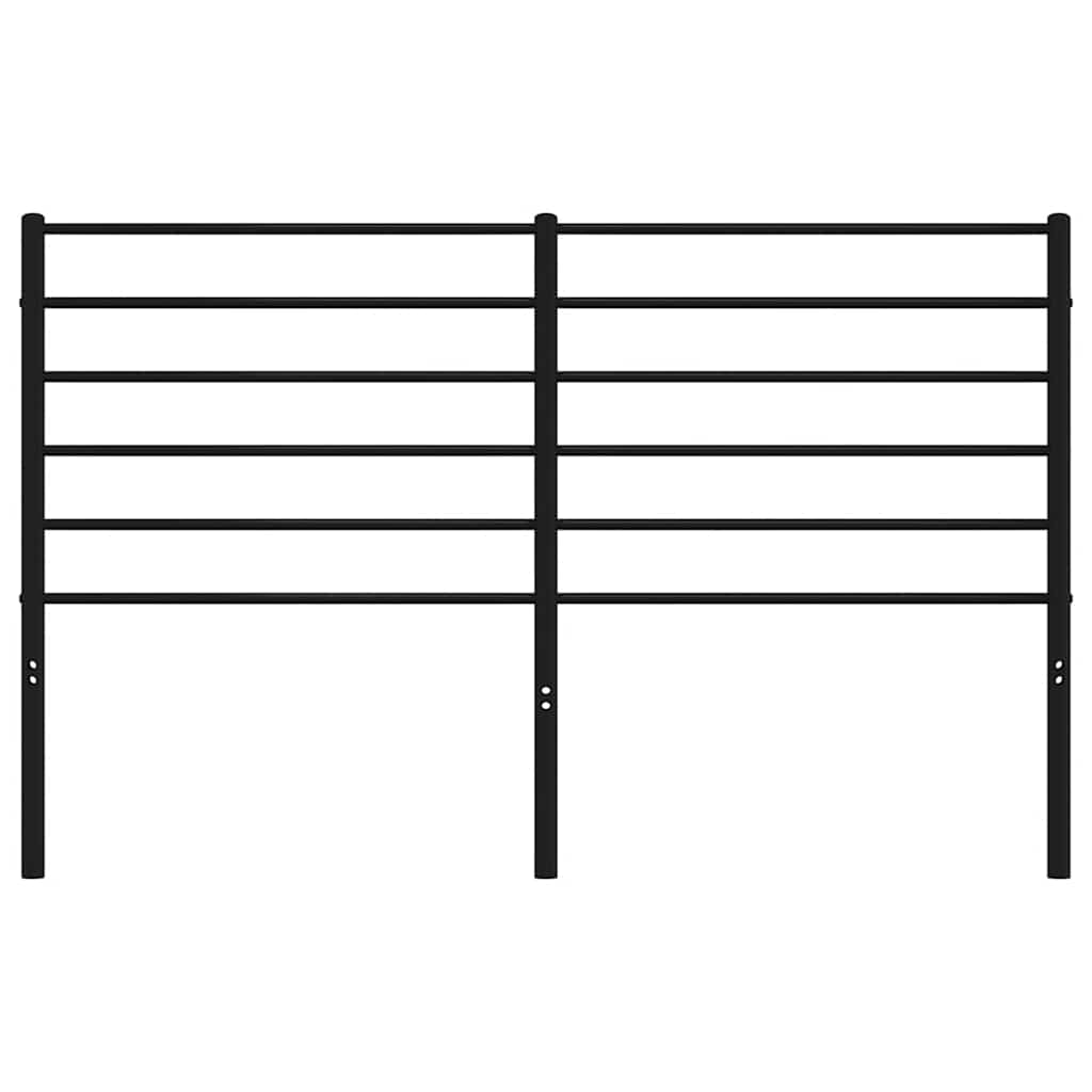 vidaXL Metalowe wymienne wezgłowie, czarne, 120 cm