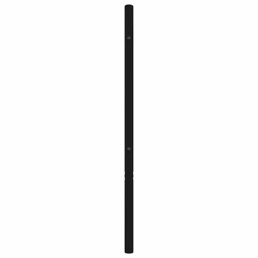 vidaXL Metalowe wymienne wezgłowie, czarne, 120 cm