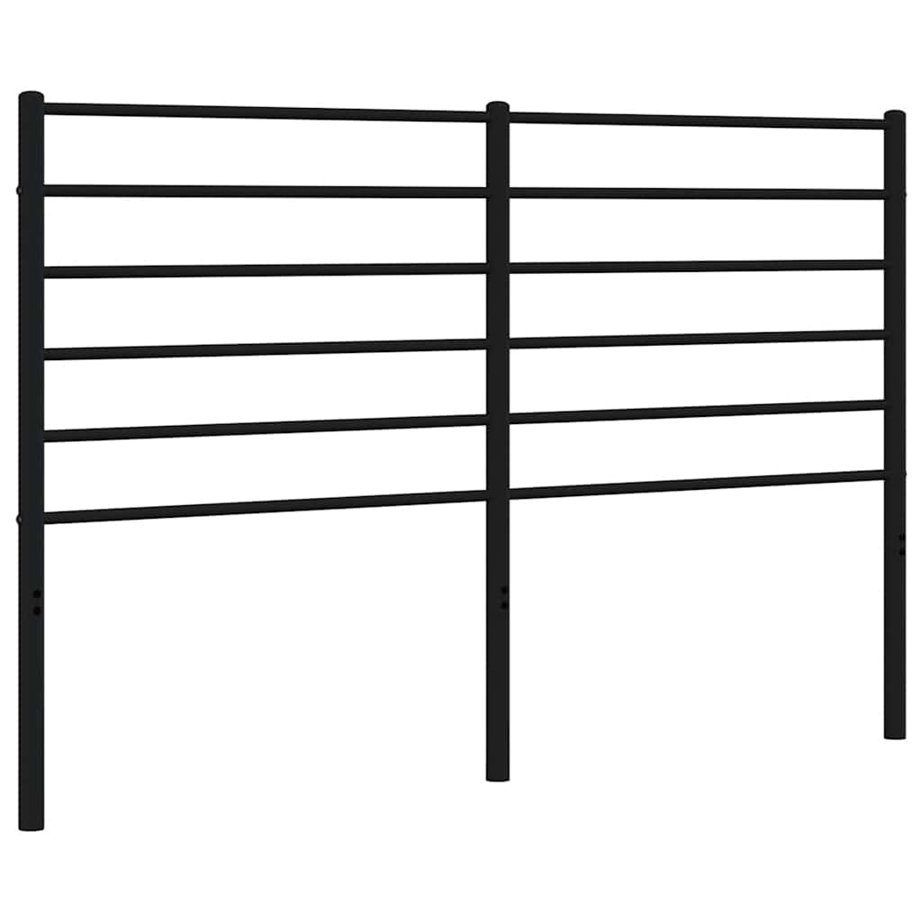 vidaXL Metalowe wymienne wezgłowie, czarne, 150 cm