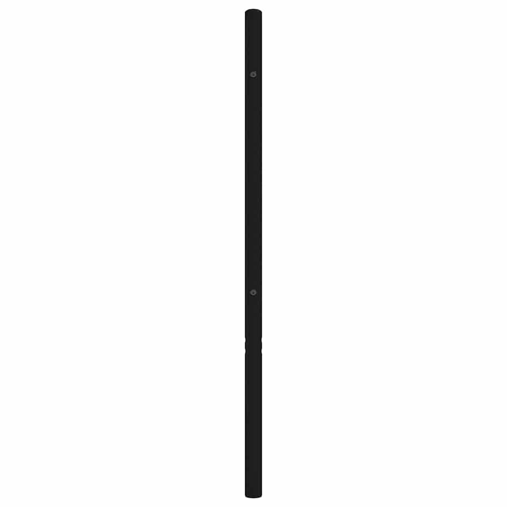 vidaXL Metalowe wymienne wezgłowie, czarne, 150 cm