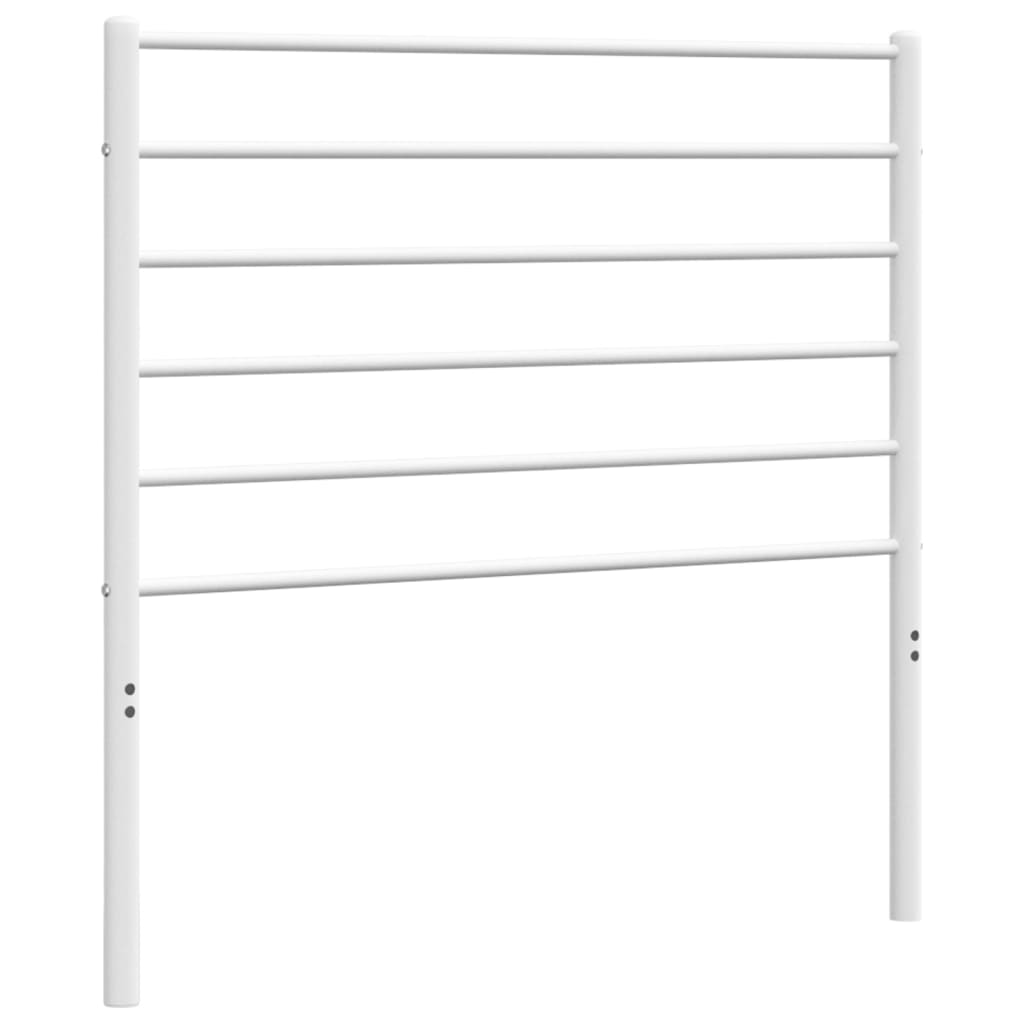 vidaXL Metalowe wymienne wezgłowie, białe, 80 cm