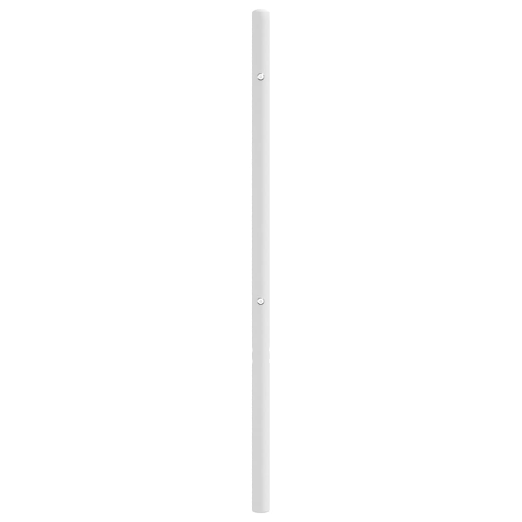 vidaXL Metalowe wymienne wezgłowie, białe, 80 cm
