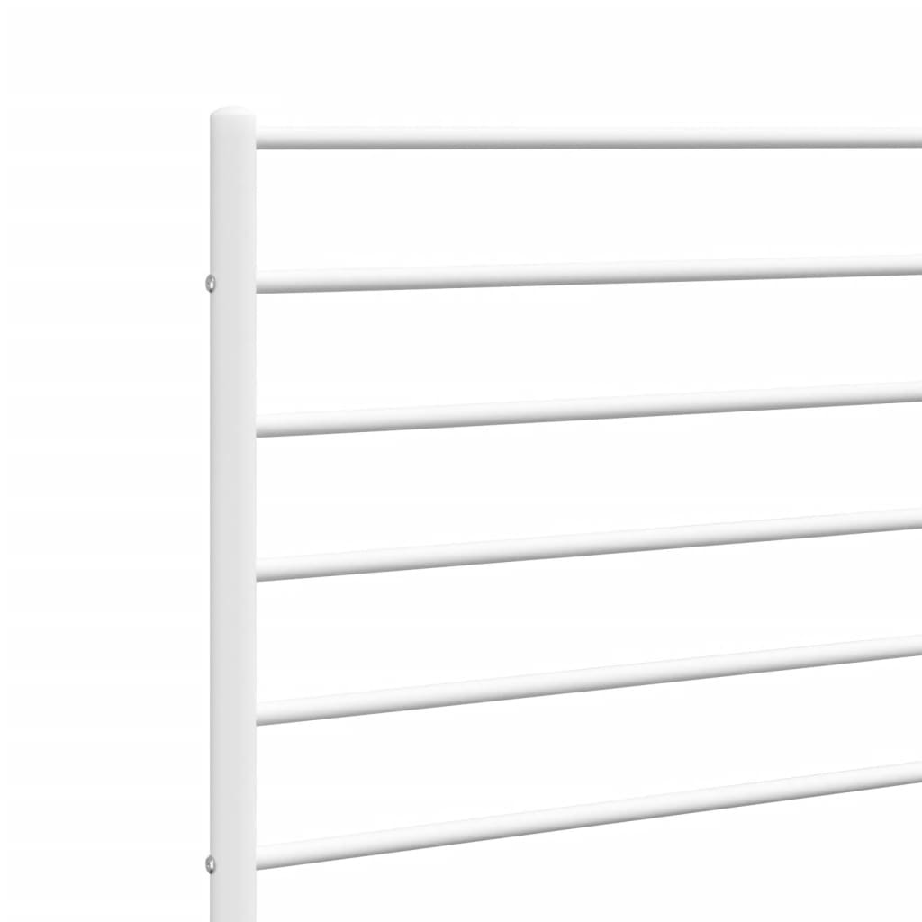 vidaXL Metalowe wymienne wezgłowie, białe, 120 cm