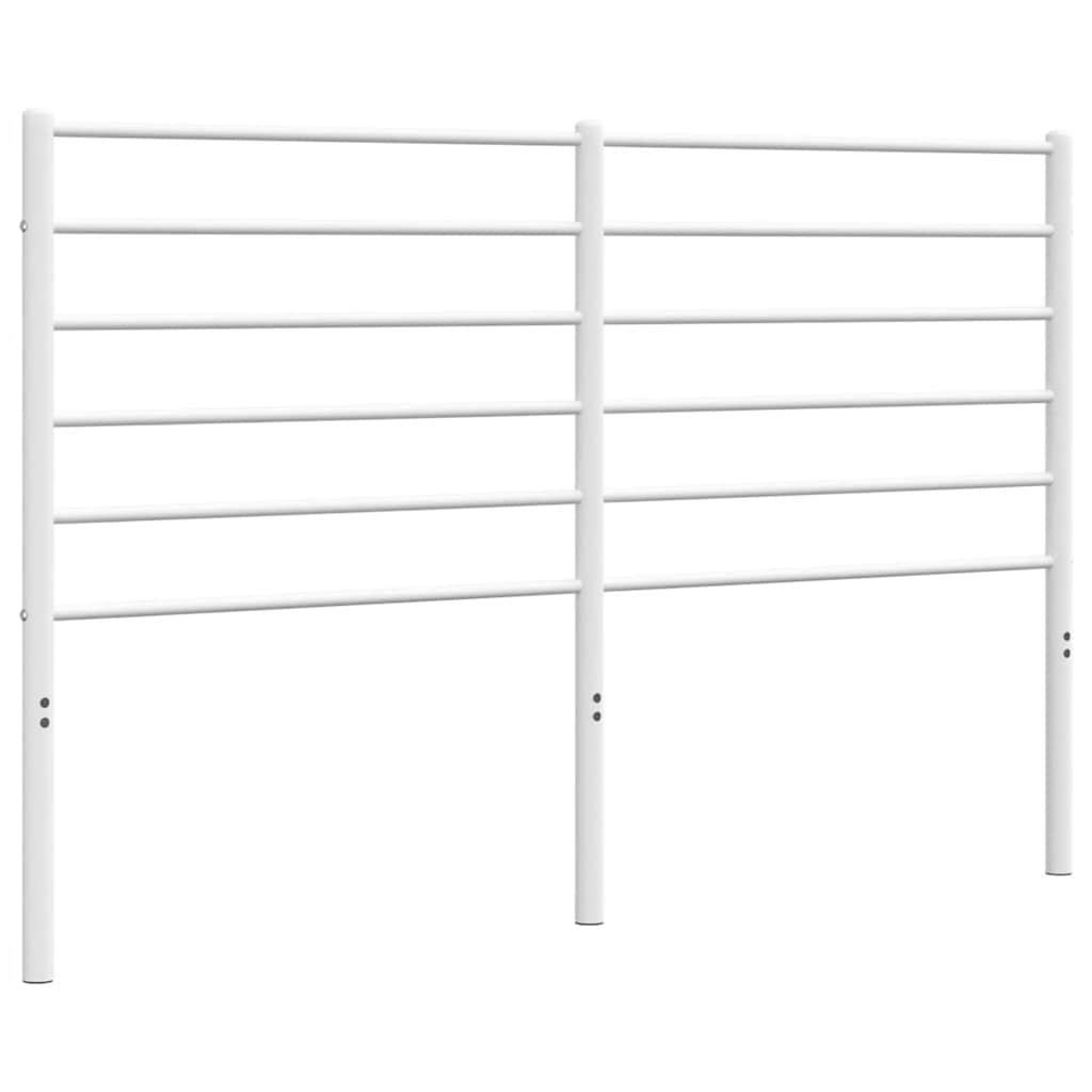 vidaXL Metalowe wymienne wezgłowie, białe, 135 cm