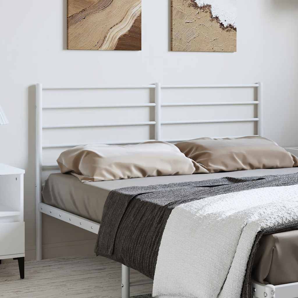 vidaXL Metalowe wymienne wezgłowie, białe, 150 cm
