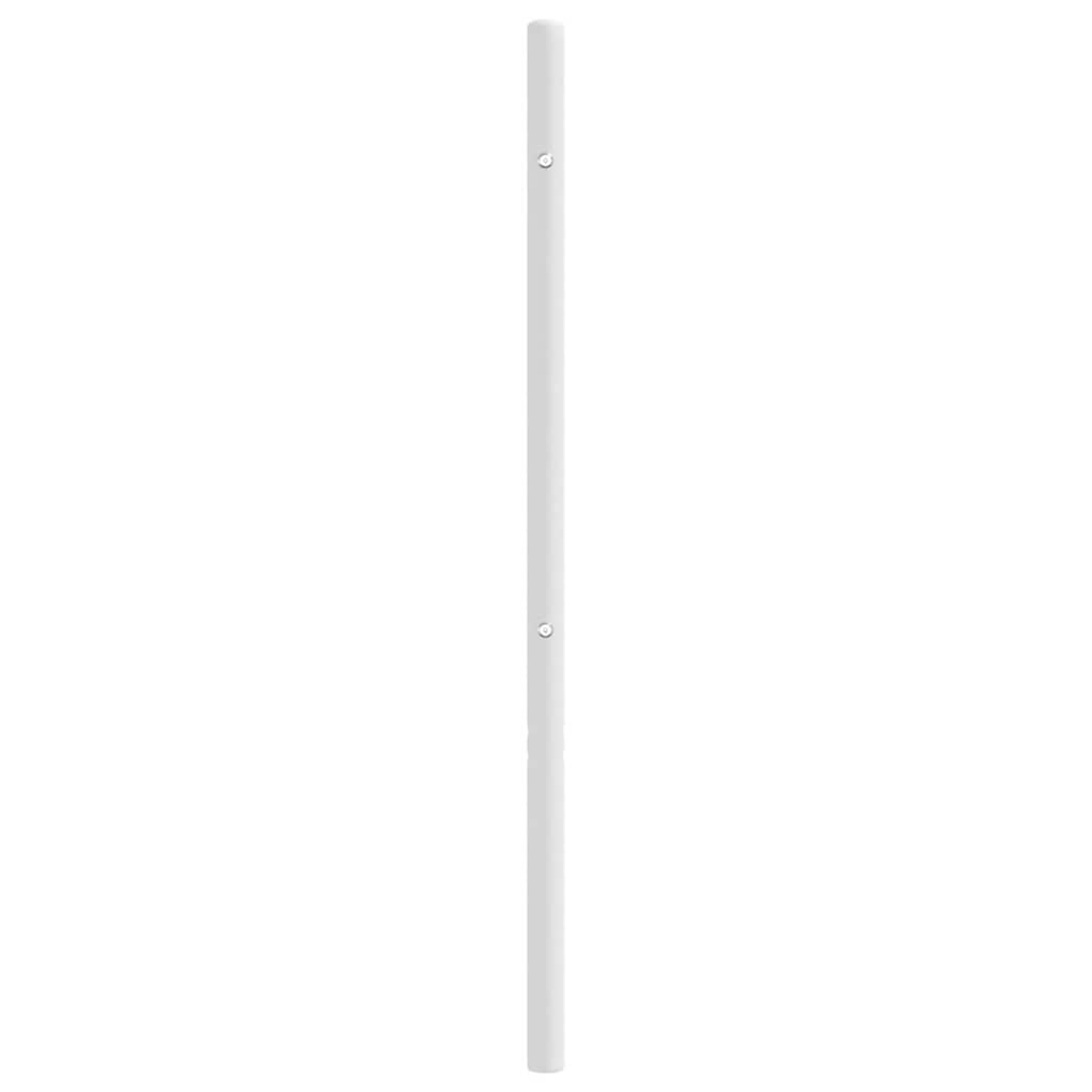 vidaXL Metalowe wymienne wezgłowie, białe, 180 cm