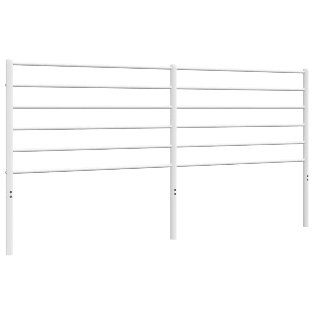 vidaXL Metalowe wymienne wezgłowie, białe, 200 cm