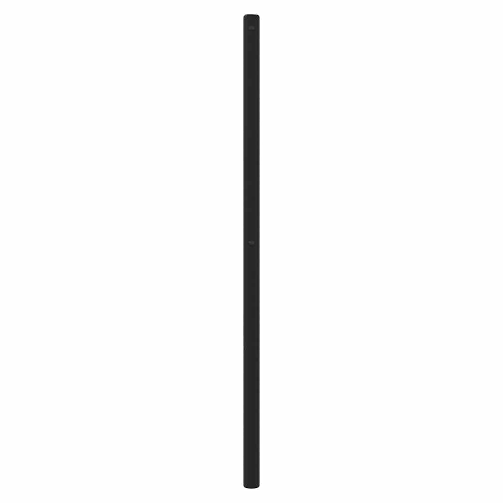 vidaXL Metalowe wymienne wezgłowie, czarne, 90 cm