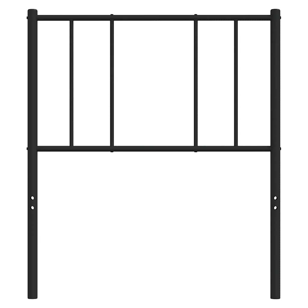 vidaXL Metalowe wymienne wezgłowie, czarne, 100 cm