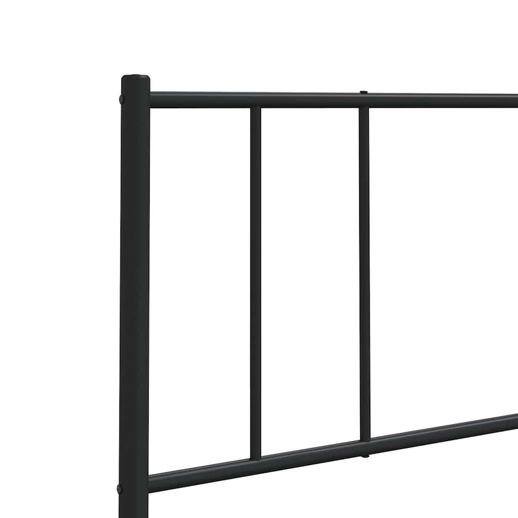 vidaXL Metalowe wymienne wezgłowie, czarne, 100 cm