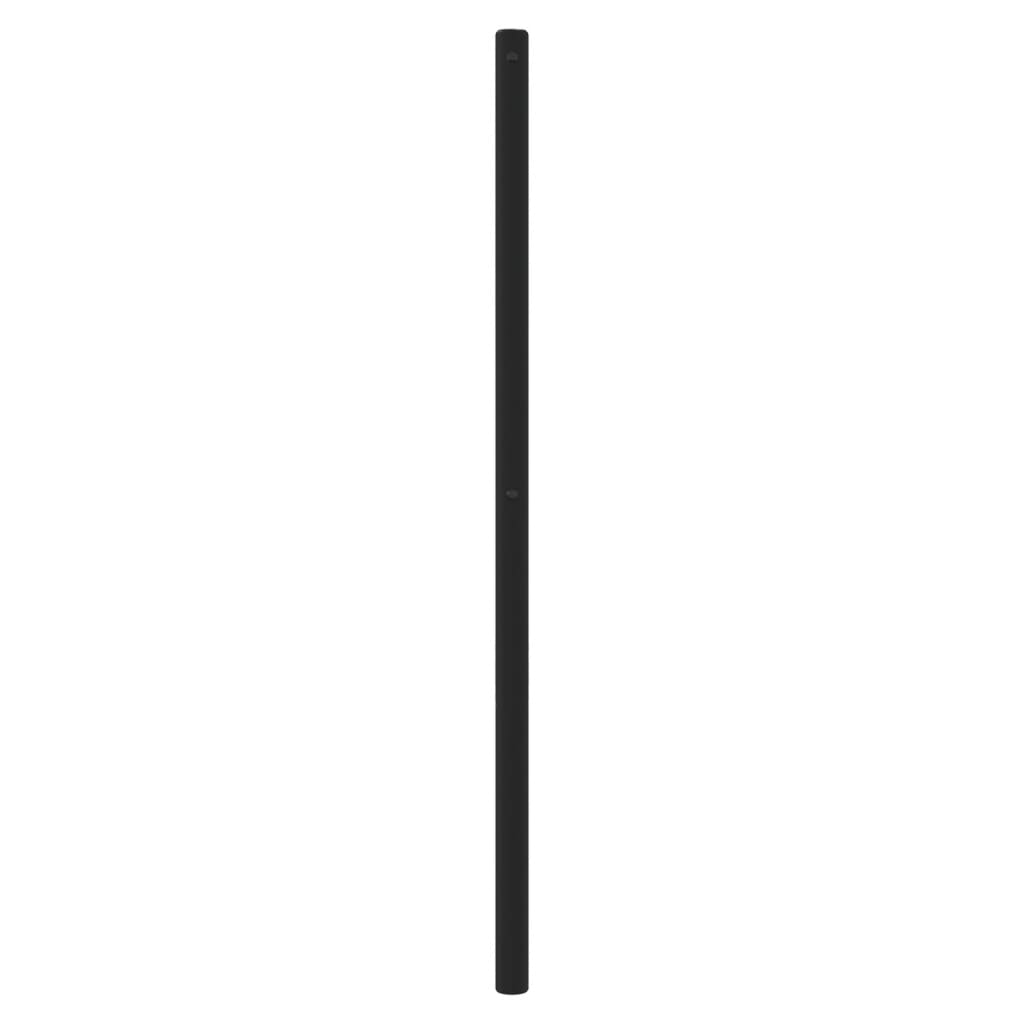 vidaXL Metalowe wymienne wezgłowie, czarne, 107 cm