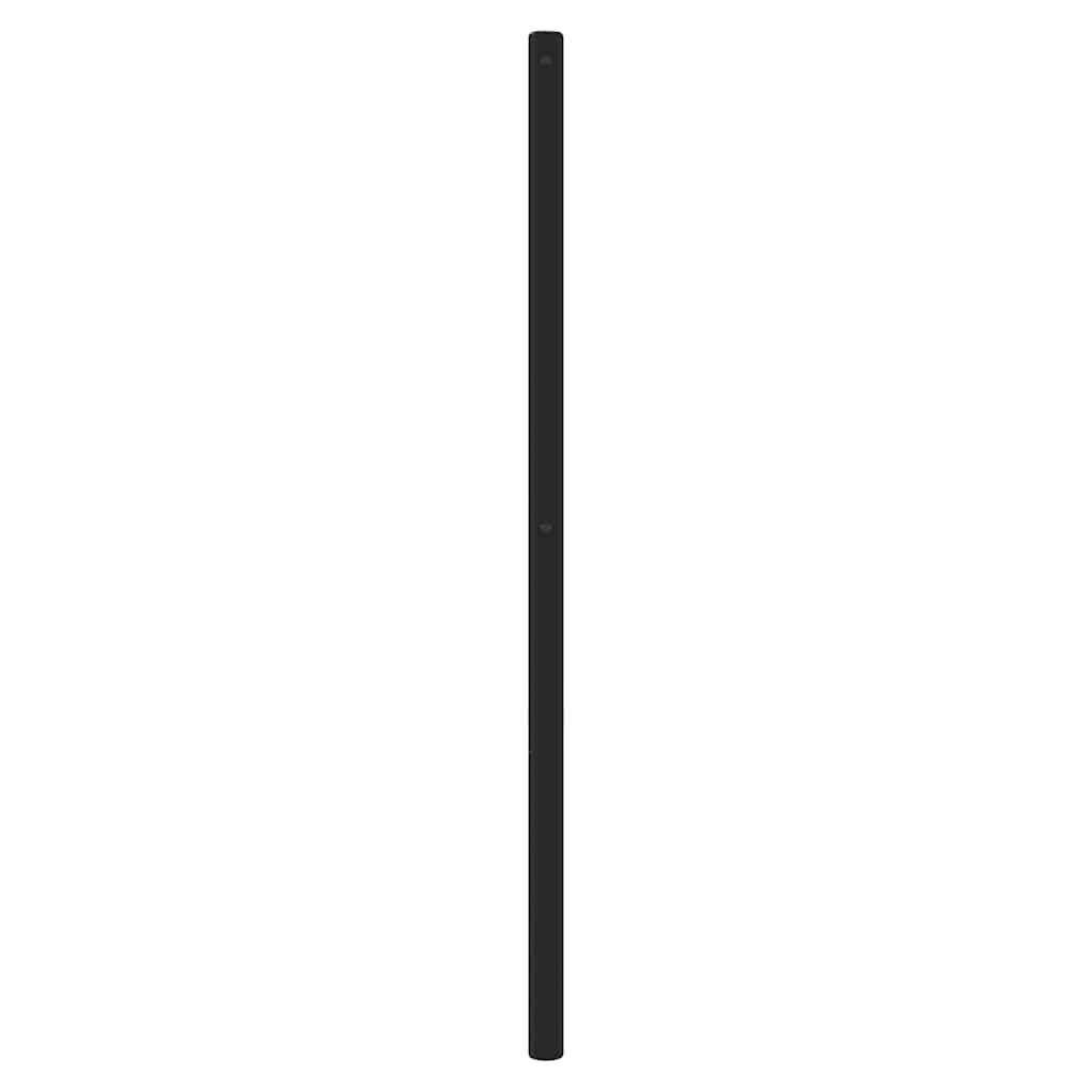 vidaXL Metalowe wymienne wezgłowie, czarne, 140 cm