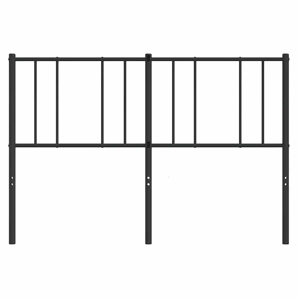 vidaXL Metalowe wymienne wezgłowie, czarne, 150 cm
