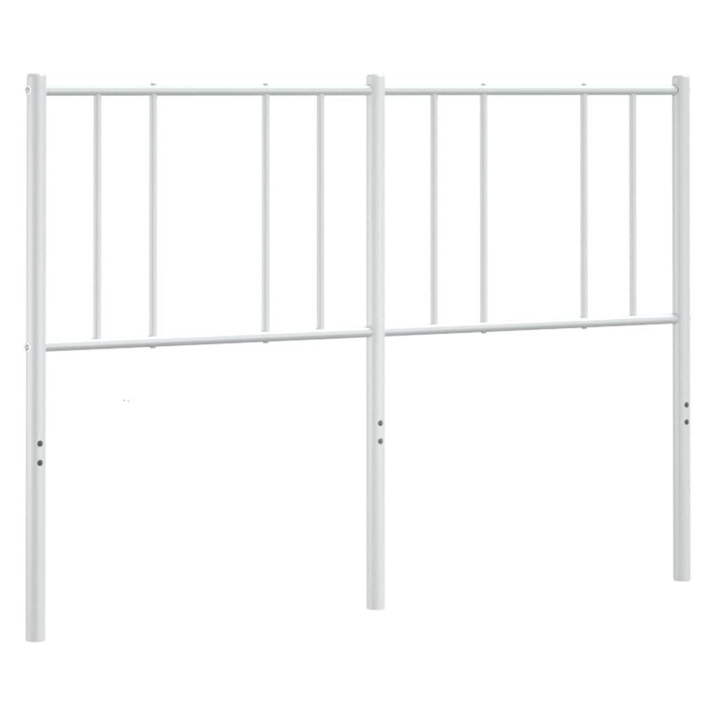 vidaXL Metalowe wymienne wezgłowie, białe, 120 cm