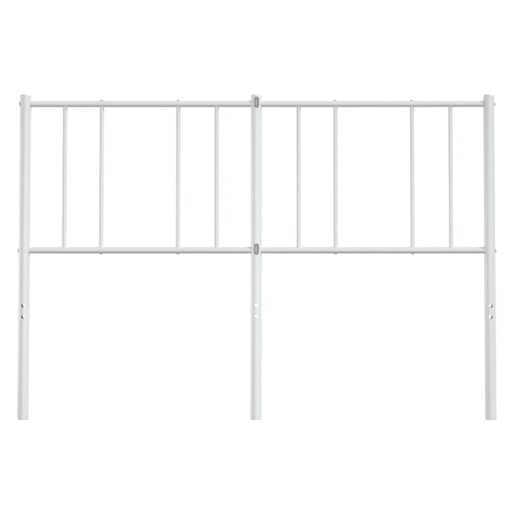 vidaXL Metalowe wymienne wezgłowie, białe, 150 cm