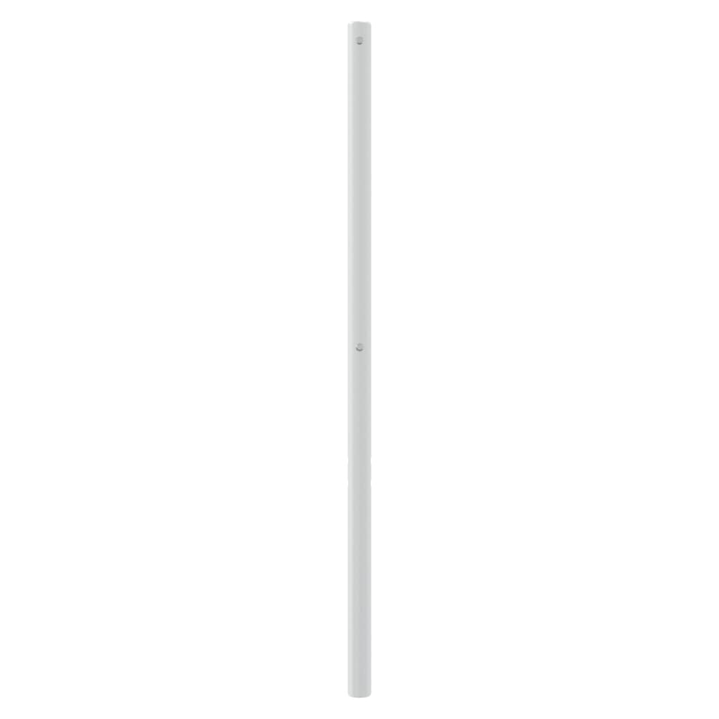 vidaXL Metalowe wymienne wezgłowie, białe, 150 cm
