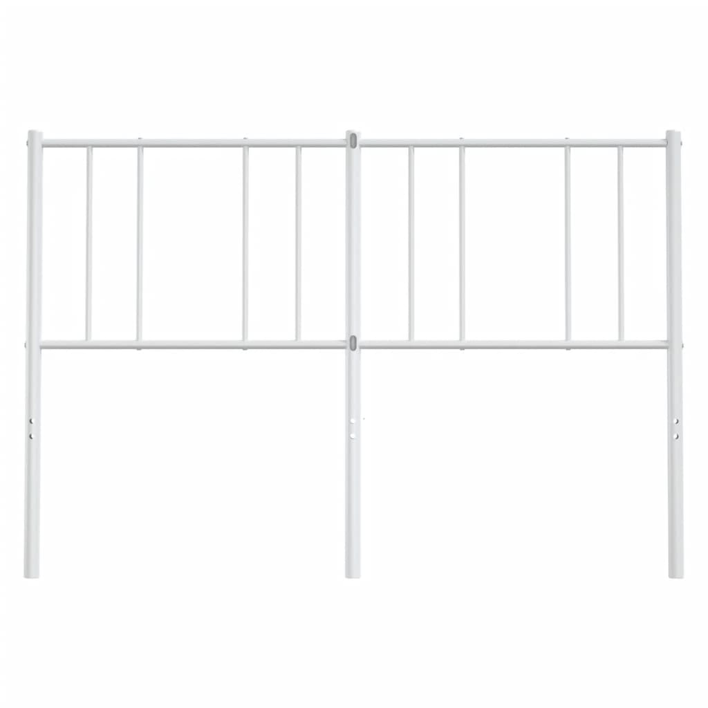 vidaXL Metalowe wymienne wezgłowie, białe, 160 cm
