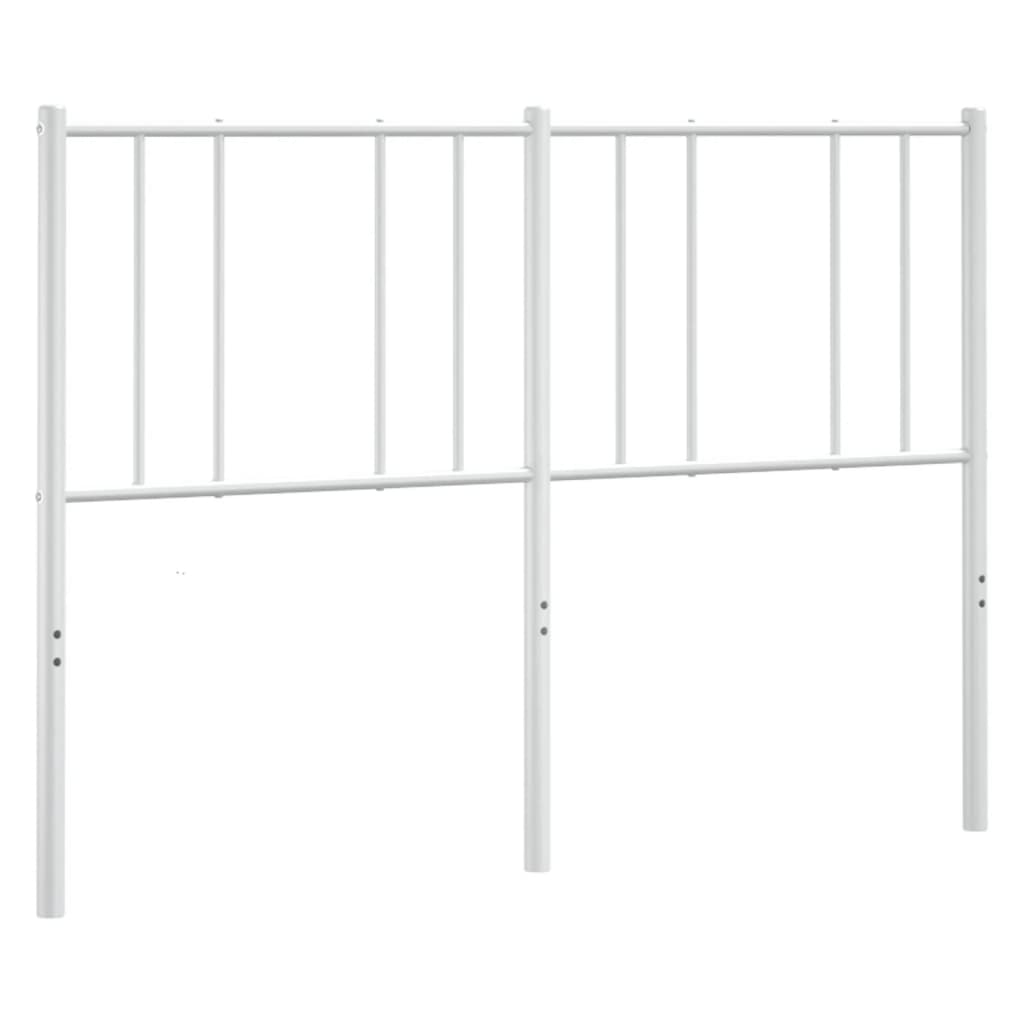 vidaXL Metalowe wymienne wezgłowie, białe, 160 cm