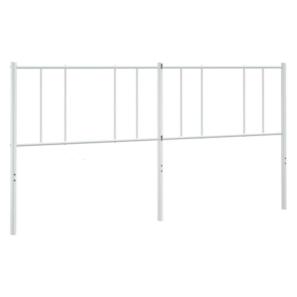 vidaXL Metalowe wymienne wezgłowie, białe, 180 cm