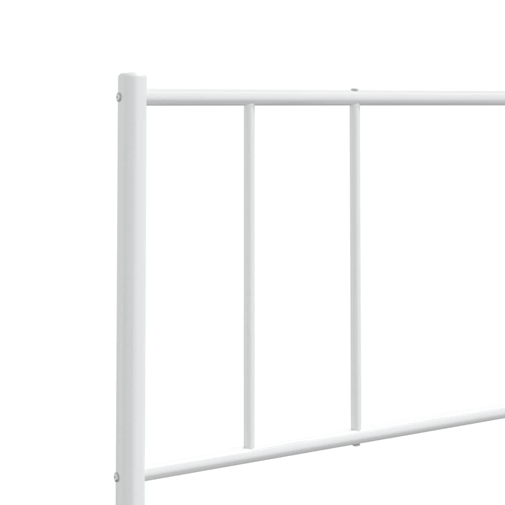 vidaXL Metalowe wymienne wezgłowie, białe, 180 cm