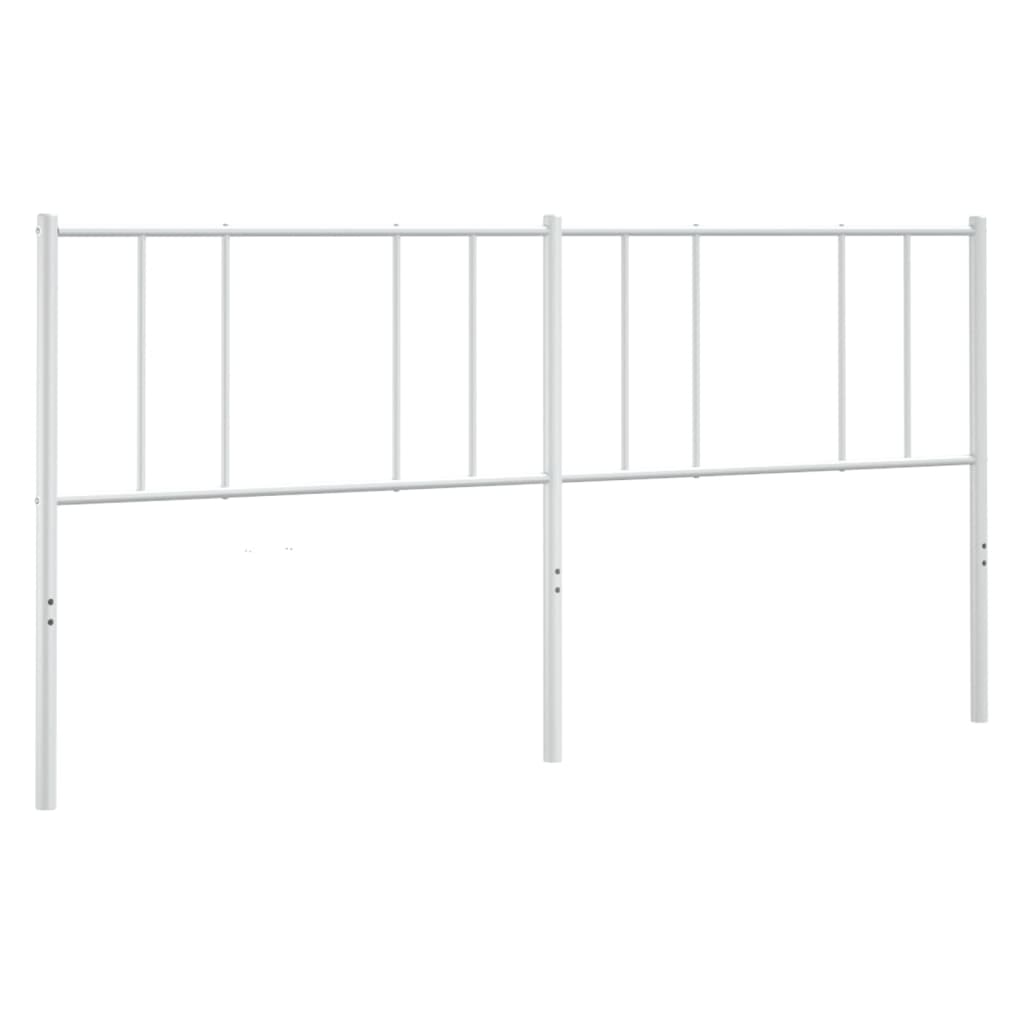 vidaXL Metalowe wymienne wezgłowie, białe, 200 cm