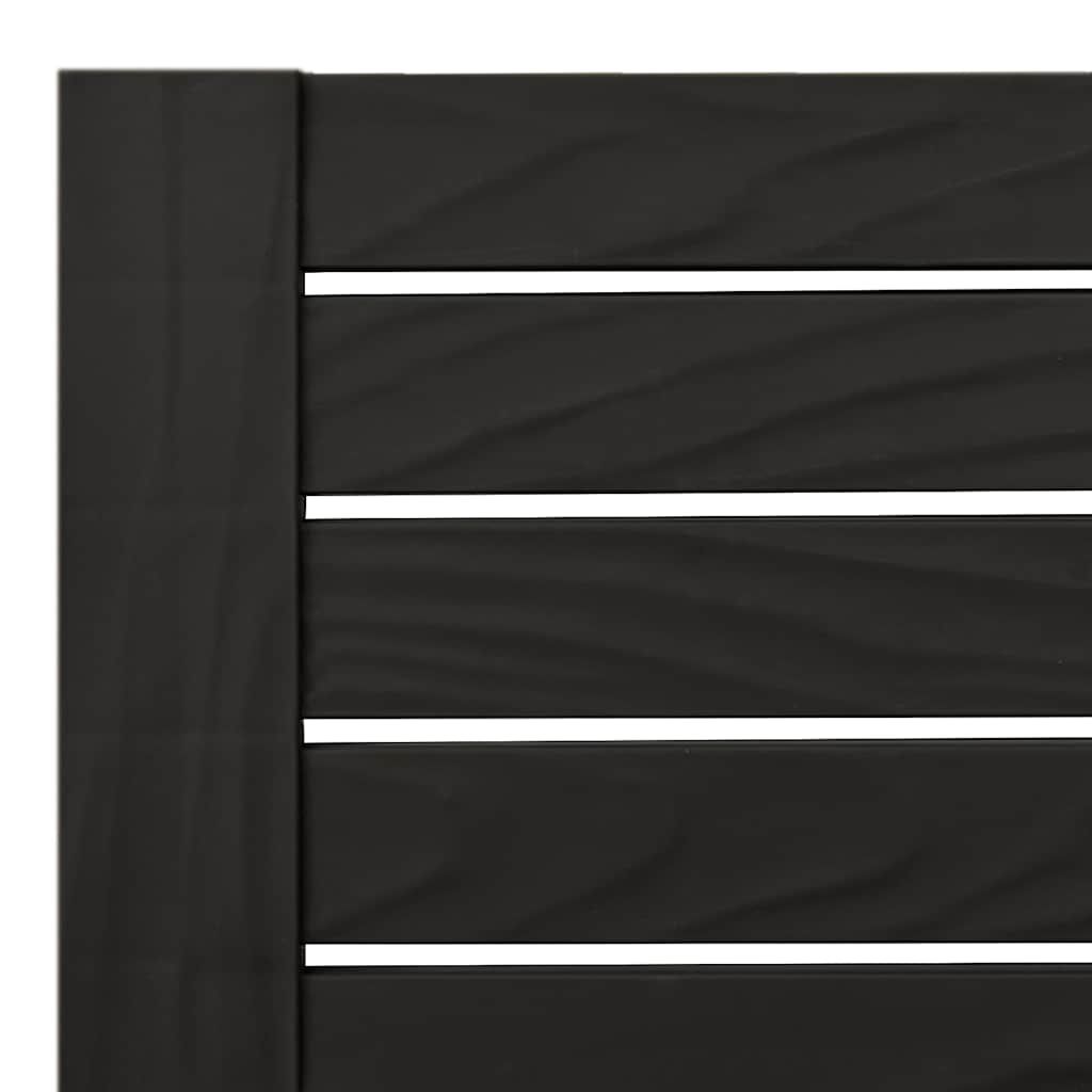 vidaXL Leżaki, 2 szt., czarne, 155x58x83 cm, polipropylen