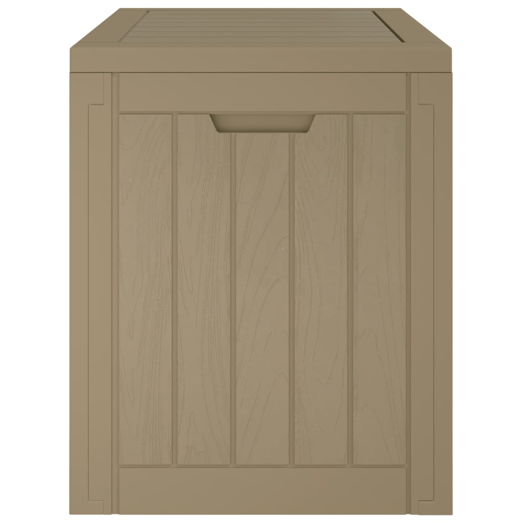 vidaXL Skrzynia ogrodowa, szara, 55,5x43x53 cm, polipropylen
