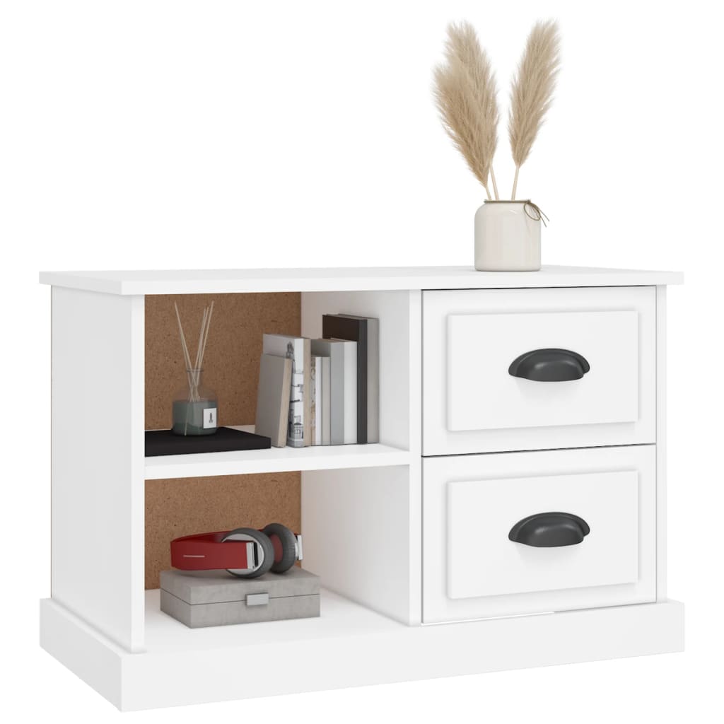 vidaXL Szafka pod TV, biała, 73x35,5x47,5 cm, materiał drewnopochodny