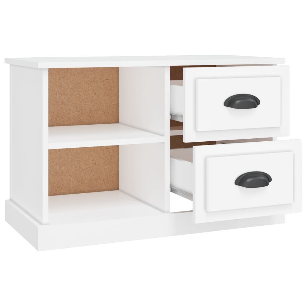 vidaXL Szafka pod TV, biała, 73x35,5x47,5 cm, materiał drewnopochodny