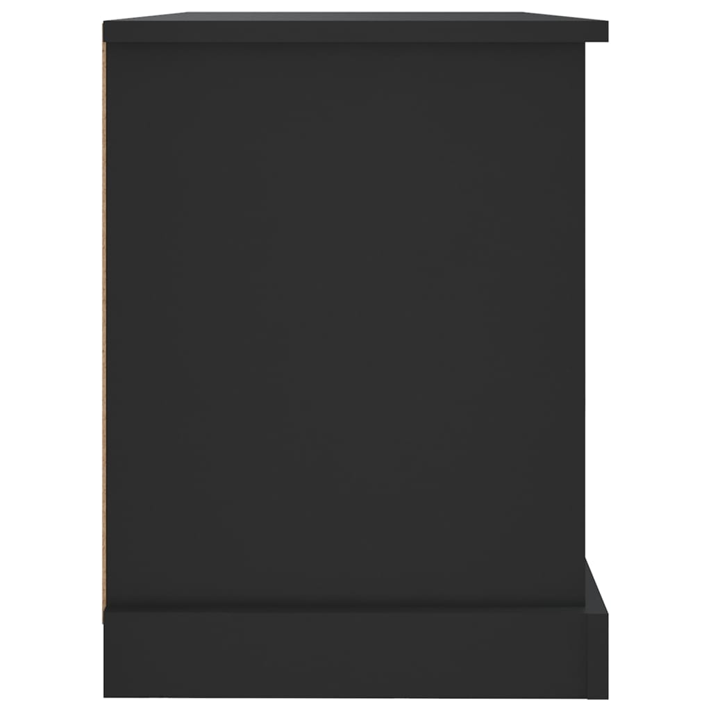 vidaXL Szafka pod TV, czarna, 73x35,5x47,5 cm, materiał drewnopochodny