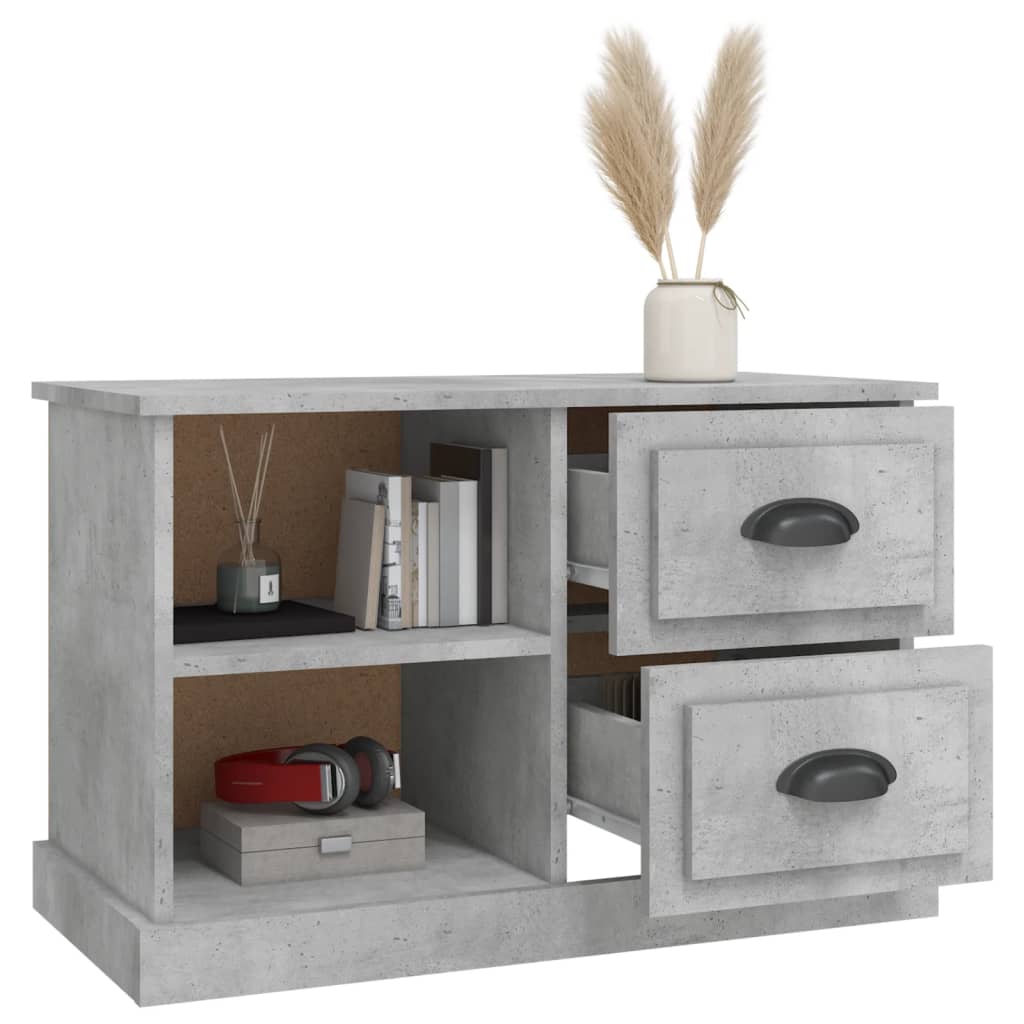 vidaXL Szafka pod TV, szarość betonu, 73x35,5x47,5 cm