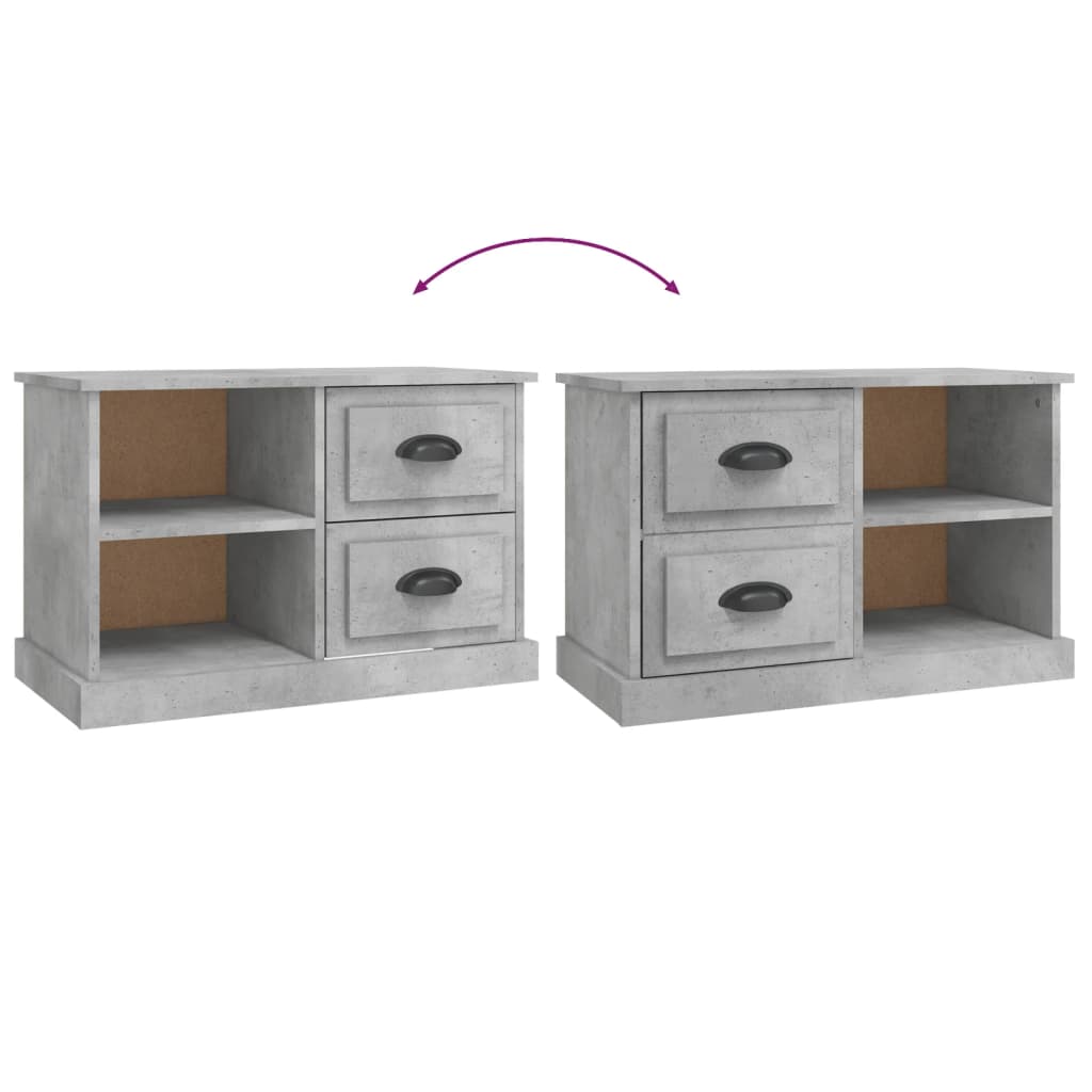 vidaXL Szafka pod TV, szarość betonu, 73x35,5x47,5 cm