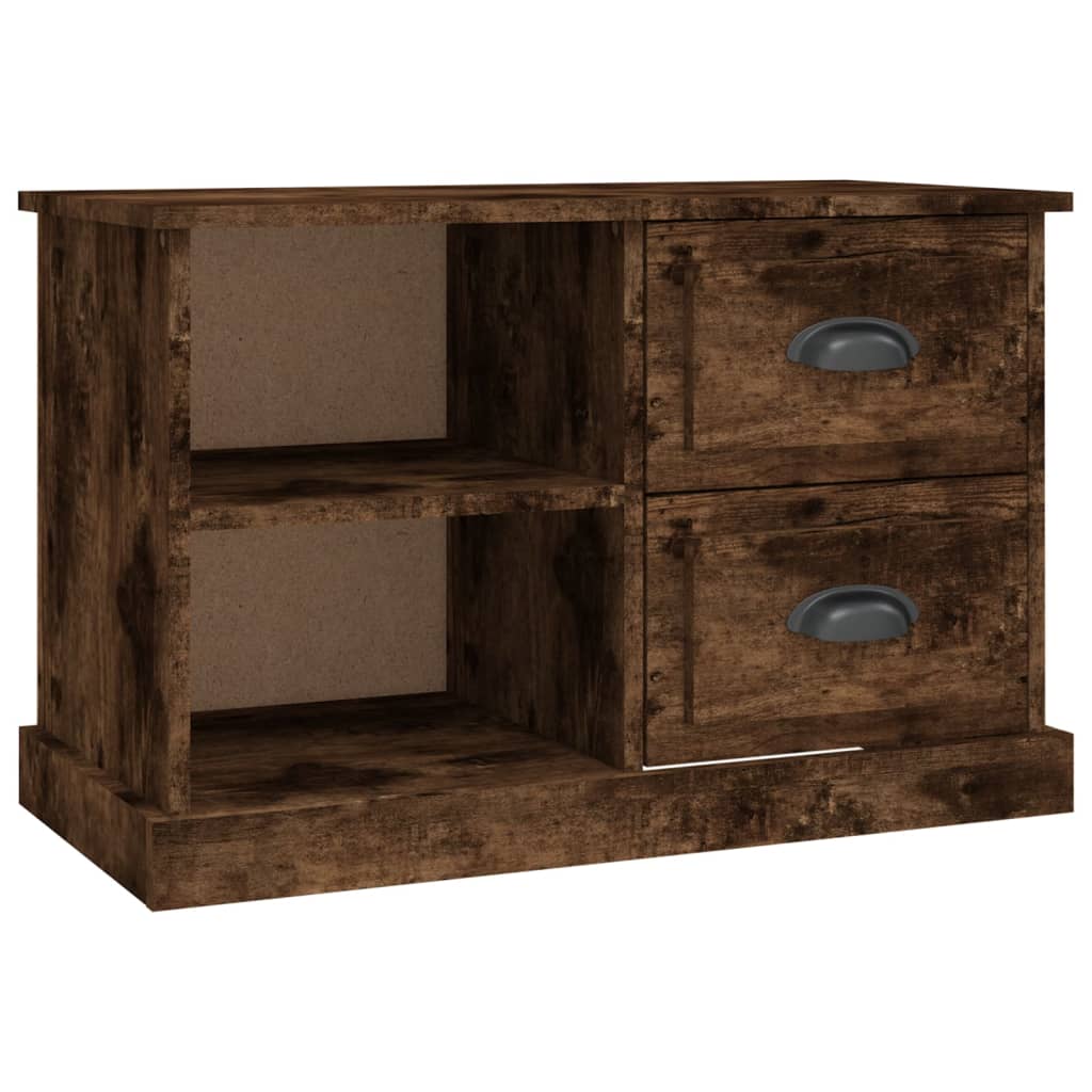 vidaXL Szafka pod TV, przydymiony dąb, 73x35,5x47,5 cm