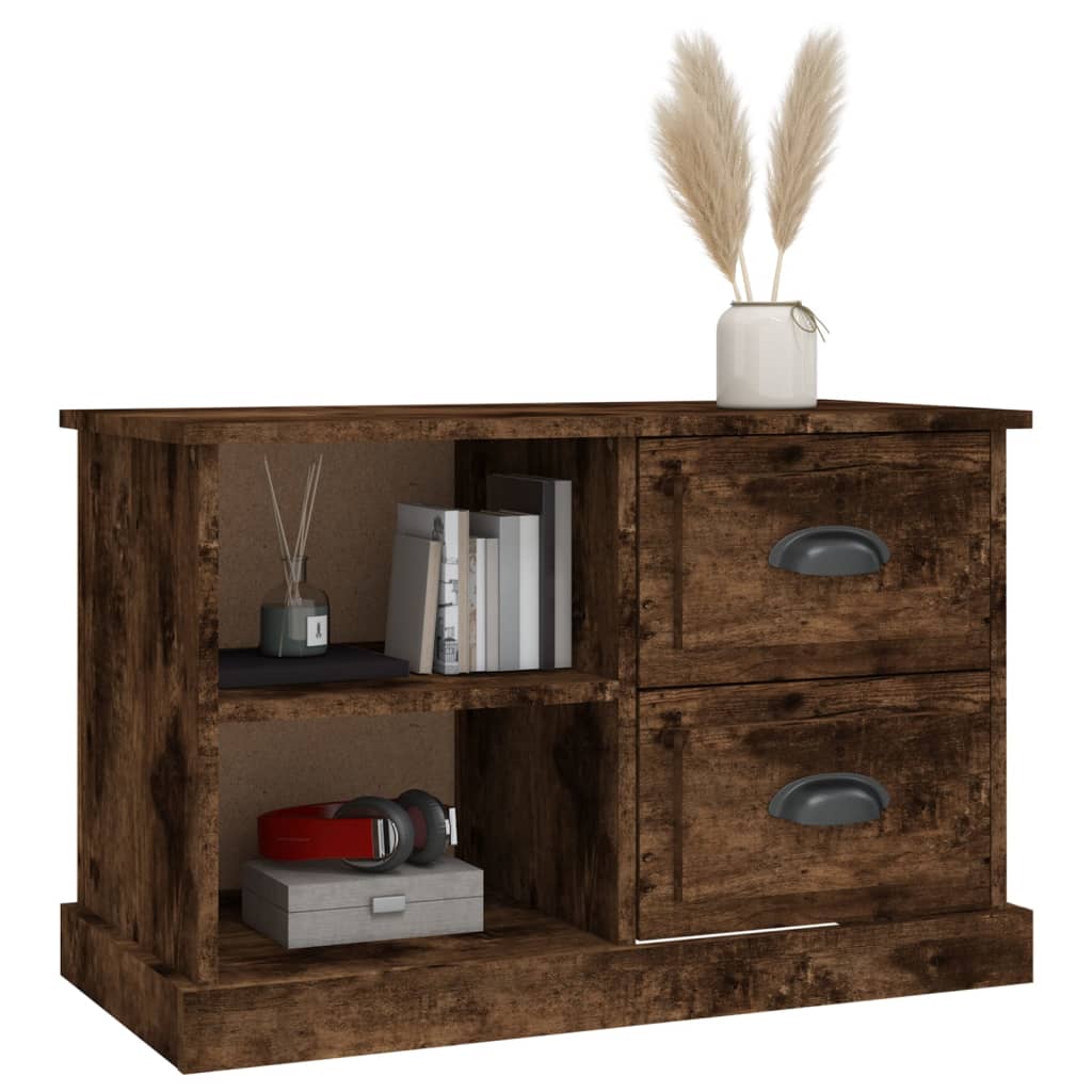 vidaXL Szafka pod TV, przydymiony dąb, 73x35,5x47,5 cm