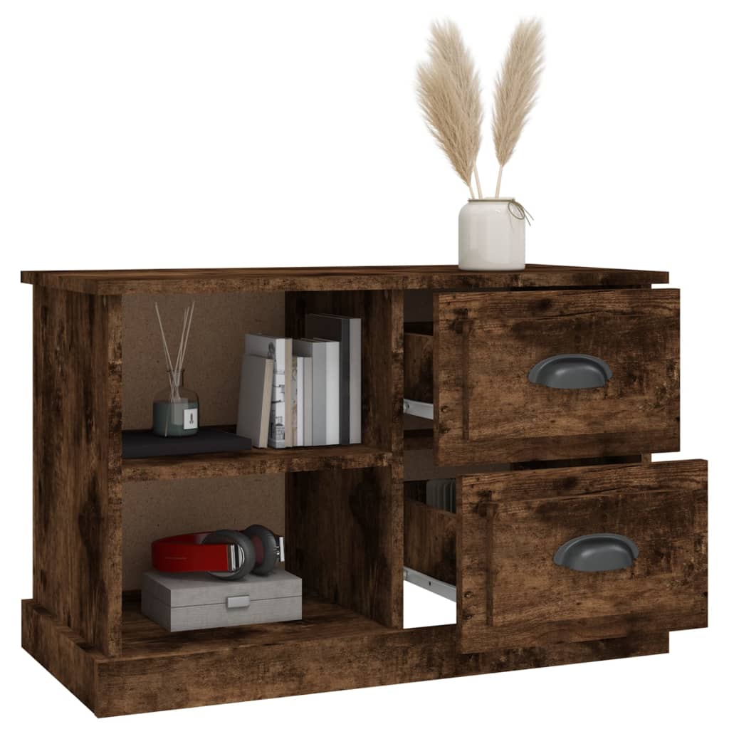 vidaXL Szafka pod TV, przydymiony dąb, 73x35,5x47,5 cm