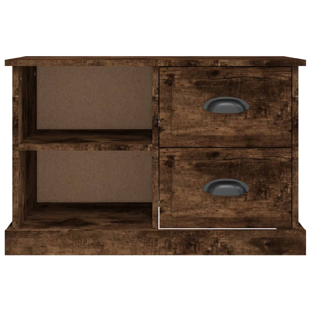 vidaXL Szafka pod TV, przydymiony dąb, 73x35,5x47,5 cm