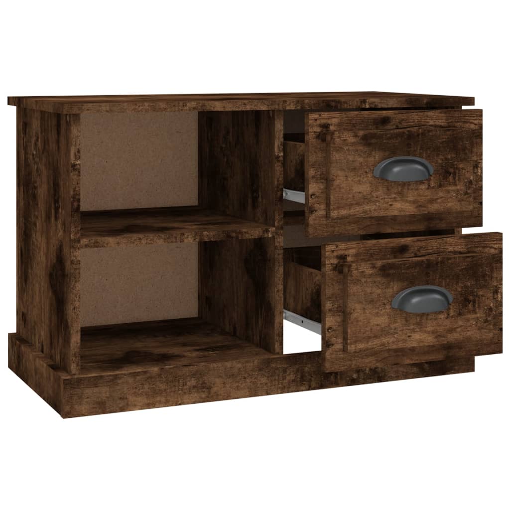 vidaXL Szafka pod TV, przydymiony dąb, 73x35,5x47,5 cm