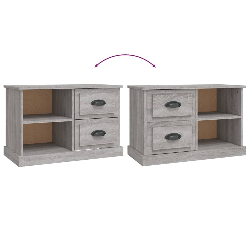 vidaXL Szafka pod TV, szary dąb sonoma, 73x35,5x47,5